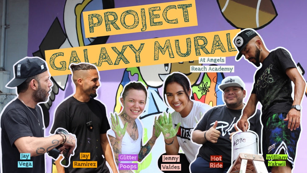History Makers Unite: Joining Forces with Angels Reach Academy for a Mural Project Galaxy