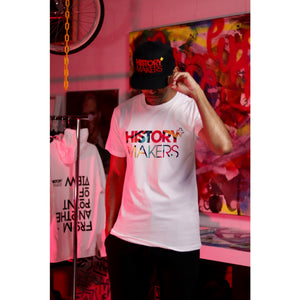 
                  
                    Load image into Gallery viewer, A goal is a specific result you desire to achieve. Your purpose is the “why” you want to achieve your goal. But before you can achieve anything, Our History Makers 02 Signature Tee will set the vibe to find your why. Then list what you want to achieve and LET IT RIP !!
                  
                