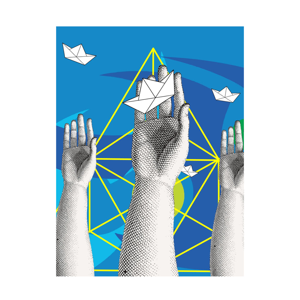 Rigo Leon - The Helping Hand (Under Blue Sky) Poster
