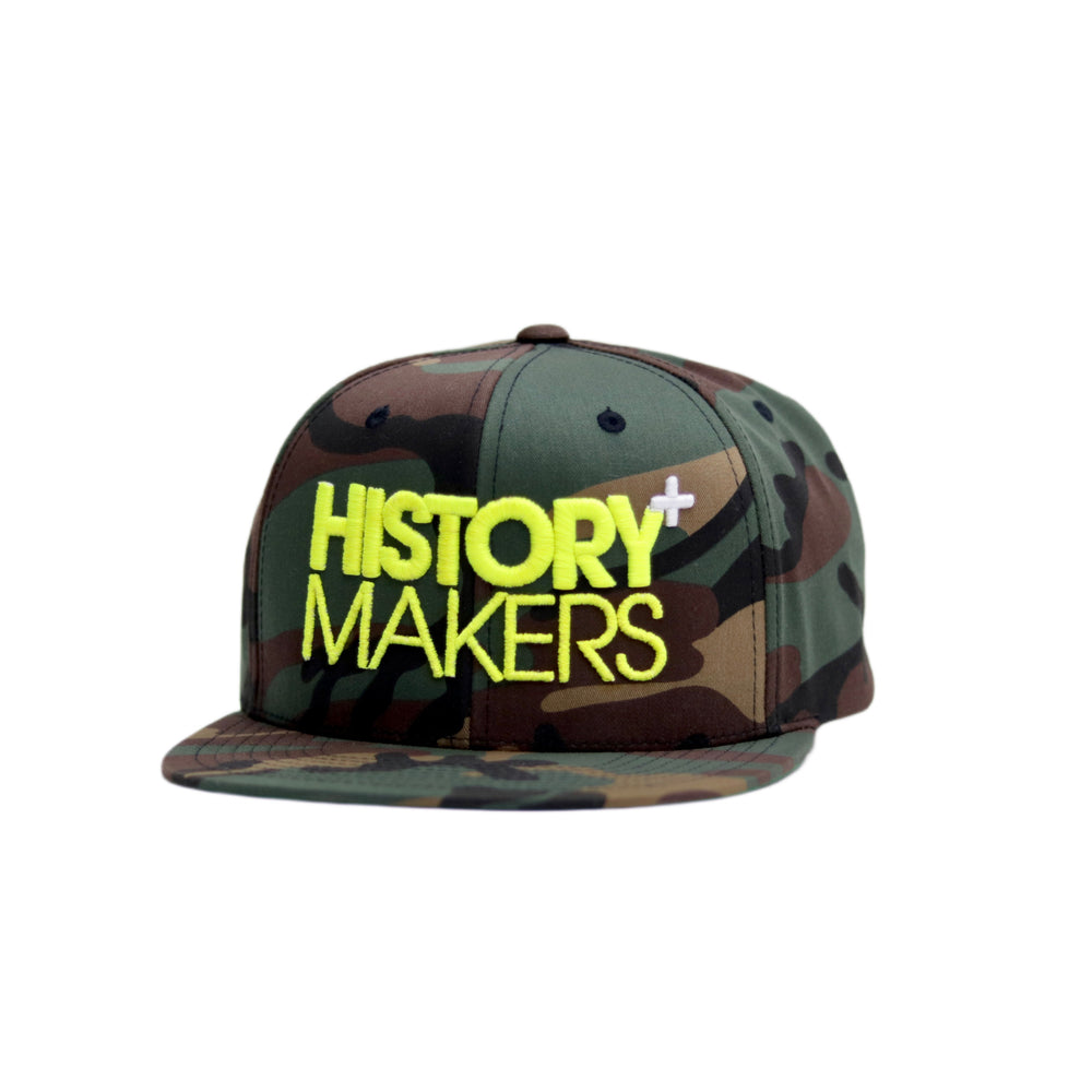 History Makers 02 Collection • Camo & Volt Snapback